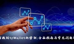 如何找到tpWallet的密钥：全面指南与常见问题解答